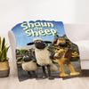 1pc Shaun the Sheep Outdoor Blanket Lightweight Flannel, Soft & Warm, All-Season Use for Sofa, Outdoor, Camping, Living Room014