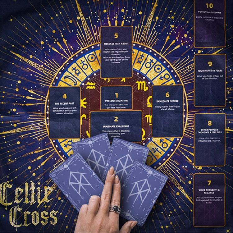 Reading Card Tarots Card Tablecloth Altars Cloth Altars Cloth Divinations Cards Table Cloth Tapestry Easy to Use