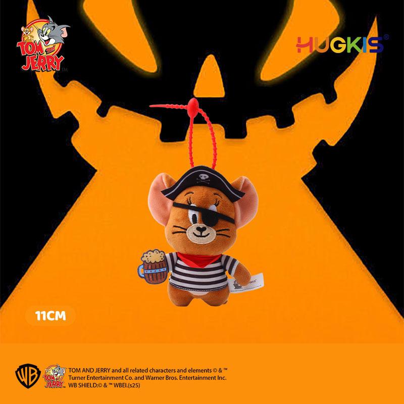 Tom & Jerry Plush Toys: Cat Pendant & Mouse Keychain Charms for Kids