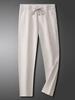 Men's High-End Linen Cotton Casual Pants - Summer Thin Cool Straight Fit