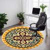 1PC Floral Ornament Chair Carpet for Office Non-Slip, Lightweight, Machine Washable Rug for Office, Sleeping, Room - Holiday Decoryy251009053