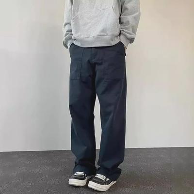 Unisex Vintage Loose-Fit Wide-Leg Trousers - Japanese Trendy Design