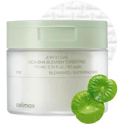 JI WOO GAE Cica BHA Blemish Toner Pad 170 ml 60EA