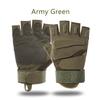 Pair Fingerless Summer Tactical Gloves Black For Hunting Motorcycling Climbing