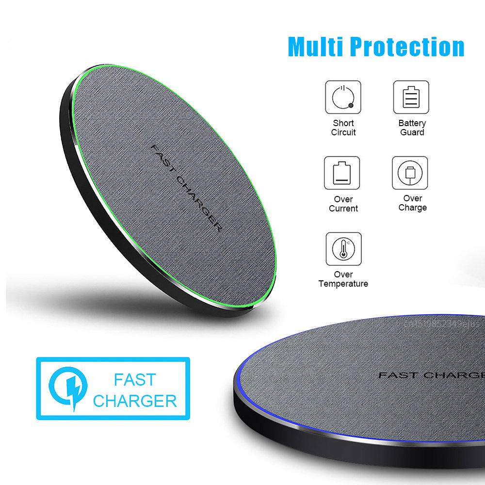 Wireless Charger Pad Wireless Phone Charger Fast Charger Type C Wireless Charging Pad for IPhone 16 15 Samsung Galaxy S24 Xiaomi