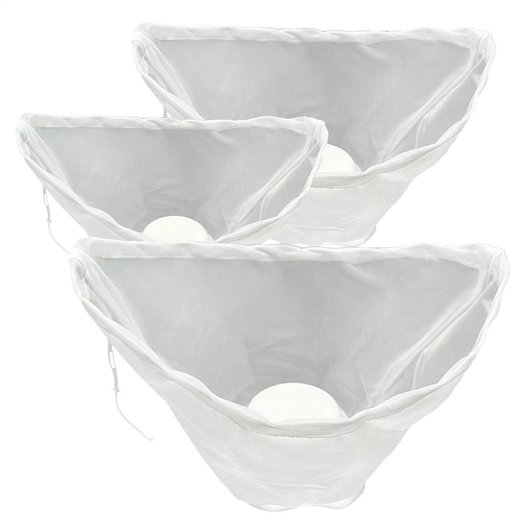 3pcs Reusable Nut Milk Bags Strainers Unbleached Nylon Cheesecloth Bag Food Cheese Yogurt Filter Kitchen Fine Mesh Strainer