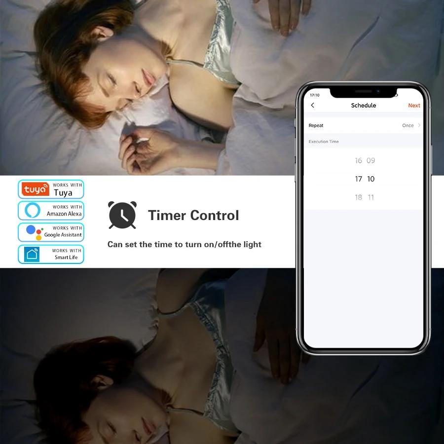 Tuya Wifi Smart Led Light Bulbs 220V 110V GU10 Smart Home RGB CW Spotlights Smart Life App Voice Control With Alexa Google Home