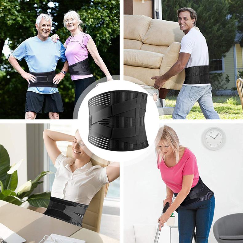 Orthopedic Therapy Straightening Spine Alignment Pain Relief Lumbar Support Belt Waist Brace Metal Back Brace