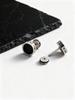 Viking Round Stone Stud Earrings for Men Boys,Anti Allergy Stainless Steel Tiger Eye Stone Stud Earrings Gift