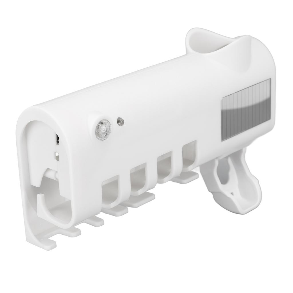 Toothbrush Holder 4 Slots Intelligent Cleaning Punch Free Wall Mounted Toothbrush Cleaner with