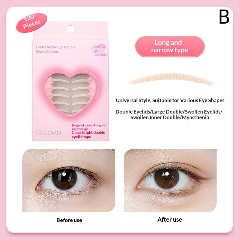 For Swollen Single Eyelids Long Lasting Easy To Use Invisible Double Eyelid Tape Beauty Makeup Tool 120 PCS/Box