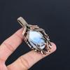 Owyhee Opal Pendant, 999 Copper Wire Wrapped Jewelry, Gemstone Pendant, Gift For Her Handmade Dainty Jewelry