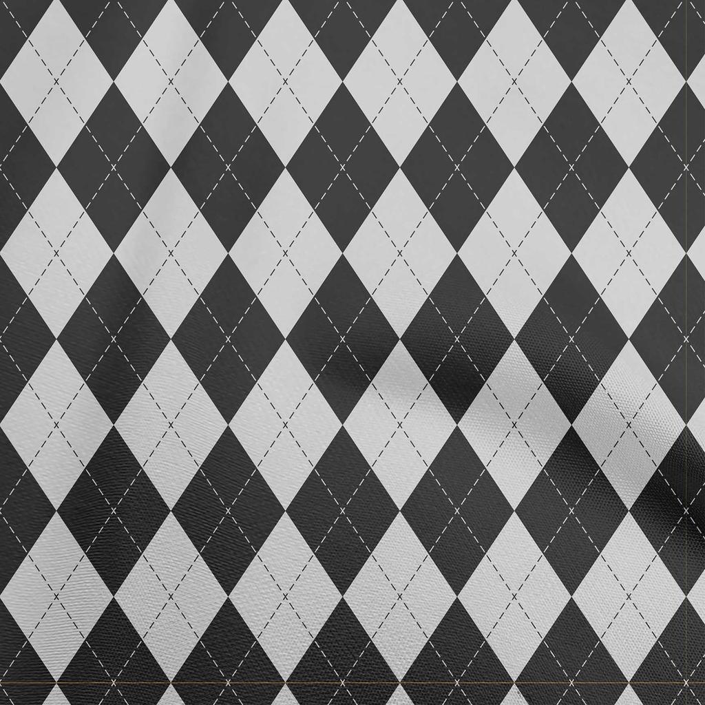 oneOone Cotton Flex Brown Fabric Check Argyle Quilting Supplies Print Sewing Fabric By The Yard 40 Inch