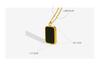 European Retro Black Shell Pendant Necklace, 18K Gold-Plated Titanium Steel Clavicle Chain (P528)