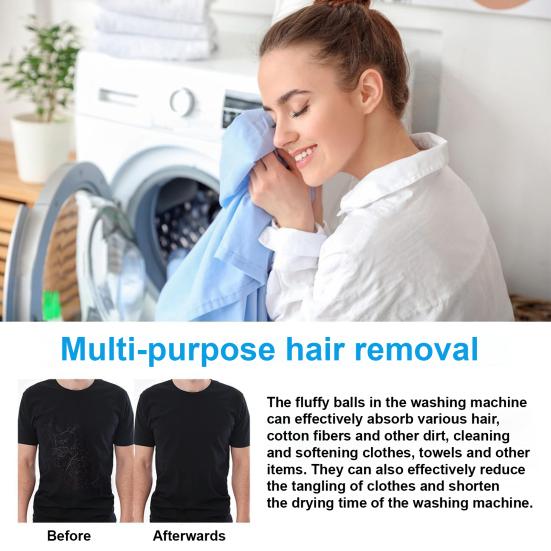 12Pcs Anti-Hair Washing Machine Ball, Hair Catcher Washing Machine, Anti Hair Washing Machine, Reusable Hair Catcher Washing Machine for Clothes,