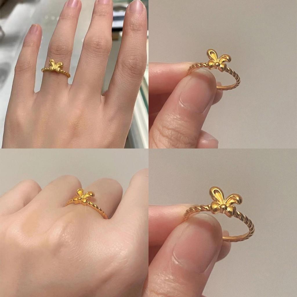 Adorable 2023 Bowknot Rabbit Design Ring Beautifully Crafted For Elegant Women