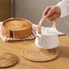 1Pc Rattan Partition Anti-scalding Mat, Dining Table Mat, Bowl Mat, Plate Mat, Thermal Insulation Mat, Teapot Mat, Coaster Holder