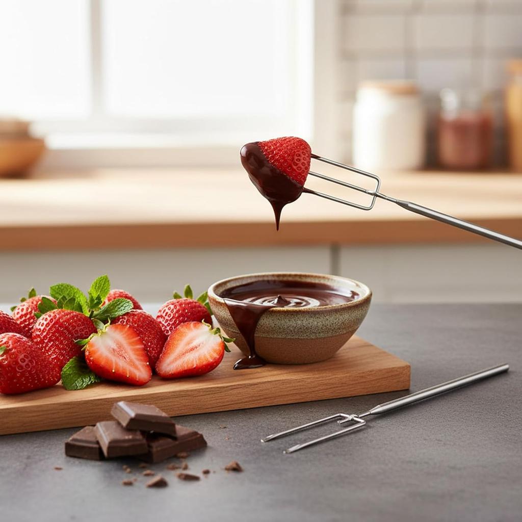 3 Piece Chocolate Dipping Tool, Stainless Steel Candy Dipping Tools, Chocolate Dipping Tools Set Dipping Fork, Fondue Fork, Spiral Fork, Candy Dipper