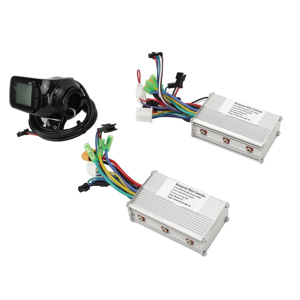 Elektrofahrrad Bürstenloser Controller Kit 24V 36V 48V 500W 25A Lithium Batterie Dual Drive Bürstenloser Motor Controller