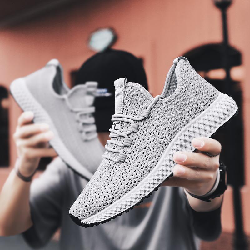 Summer Mesh New Men 'S Sports Shoes Outdoor Lightweight Sports Casual Men 'S Shoes Breathable Shock Absorption All -Match Shoes
