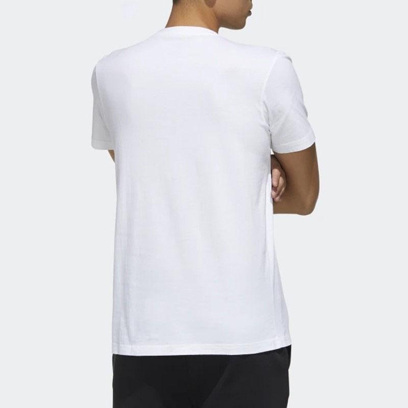 Adidas Adi Clk T Casual Sports Breathable Moisture-Wicking Short Sleeve T-Shirt Men Tops White FM6059
