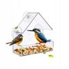 Transparent Bird Feeder House Window Box Glass Suction Cups