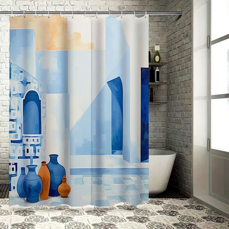 

Luxury Waterproof Bathroom Shower Curtain With Vintage Style Arch Design Decor Home Decoration Accessories 90x180cm