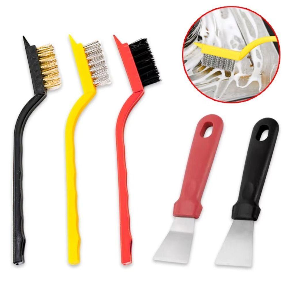 11Pcs Hard Bristle Crevice Cleaning Brush Set Kitchen Cleaning Brush Kit Cleaning Supplies