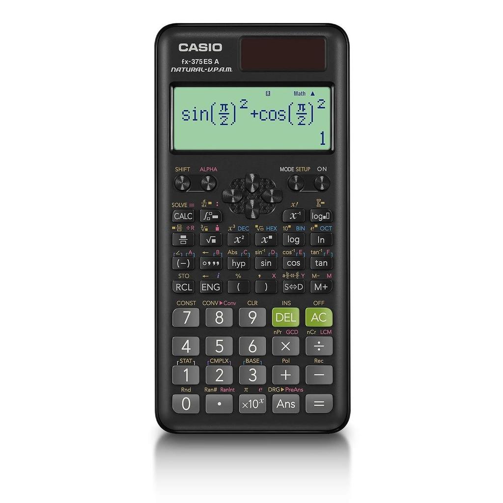 Casio Function Calculator Differential CalculusStatistical CalculationsMathematical Natural Display 394 FunctionsFeatures fx-375ESA-N