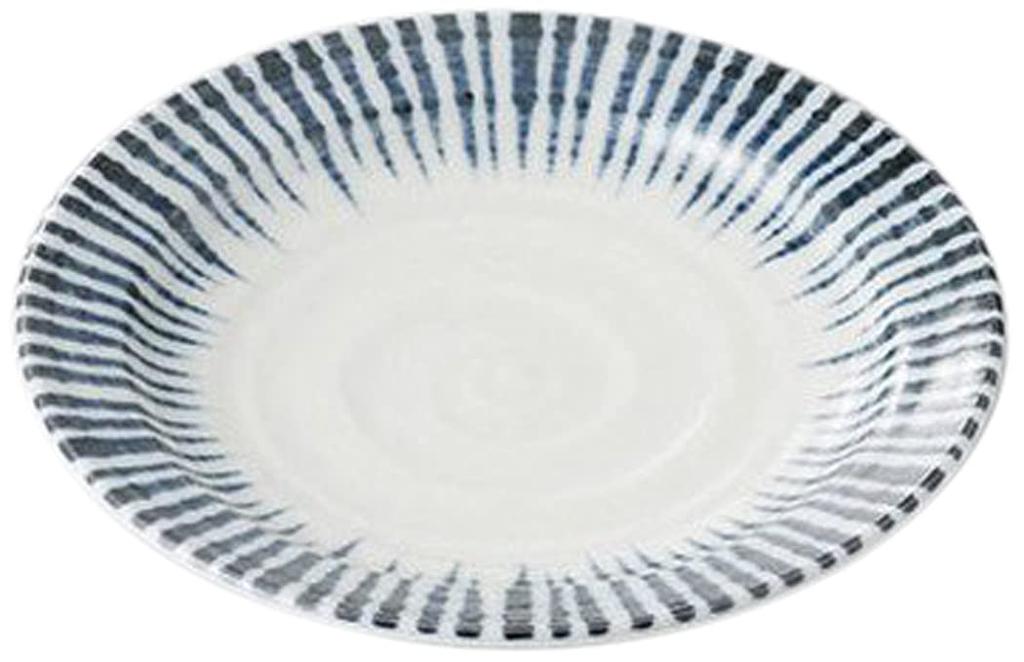 Set of 10 Sendan Tokusa Plates X Japanese Commercial 5.0" [16.5 2.2cm] [Japanese Restaurant, Inn, Tableware, Use]