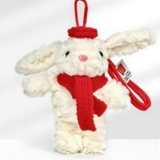 Explosive DIY Lop-Eared Rabbit Plush Keychain Pendant