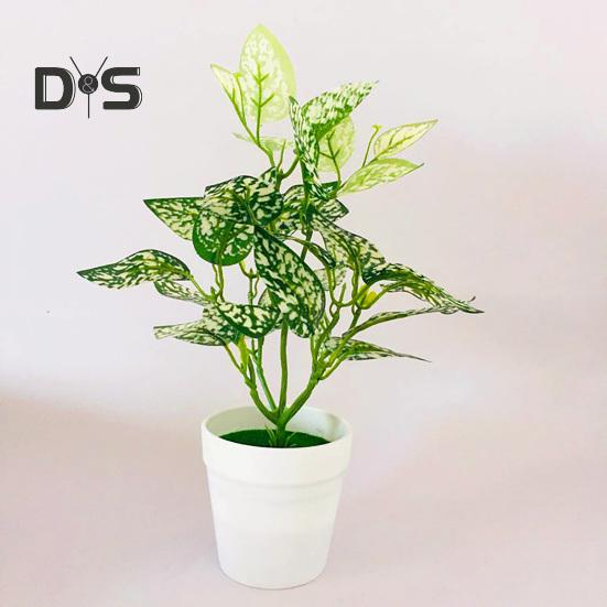 Potted Plant Artificial Bonsai Desktop Decor Fake Green Plant Display