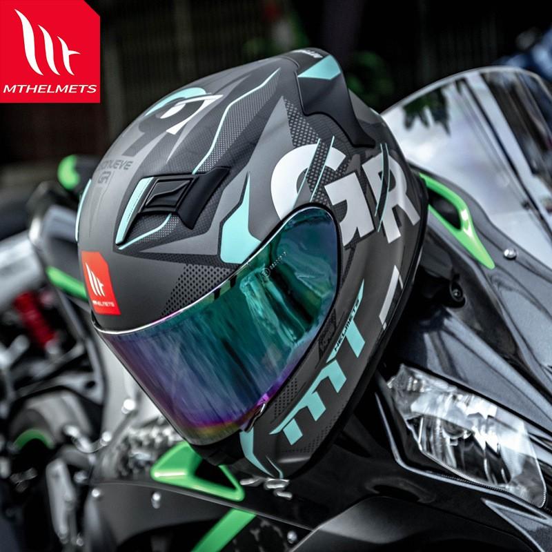 Full Face Motorcycle Helmet Men Women Carbon Fiber Style ABS Shell Ventilated Racing Street Riding Safety Gear