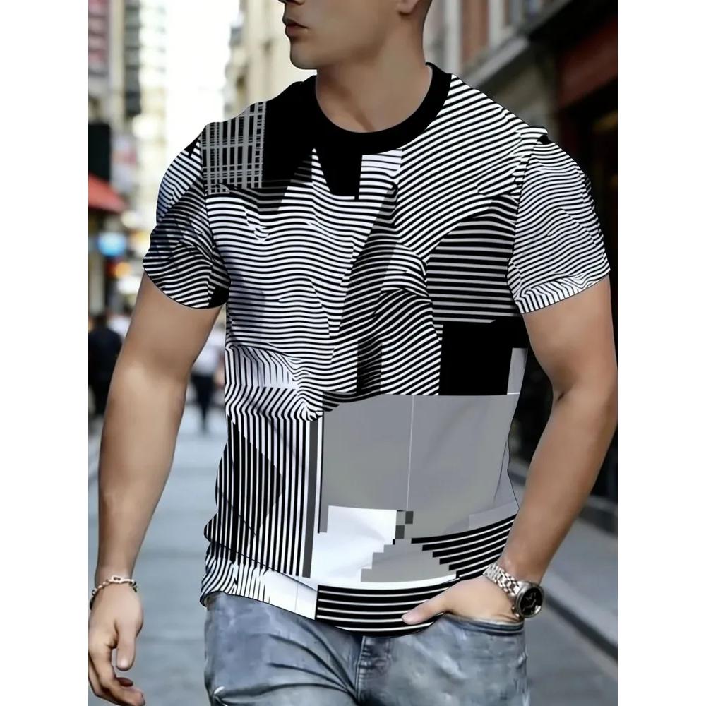 Daily Versatile Comfortable Men's Top Casual Short Sleeves Loose T-Shirts Men’s