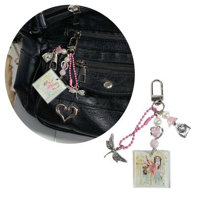 Vintage Musikband CD Schlüsselanhänger Künstlerisches Accessoire Zarter Taschenanhänger Mode Schlüsselanhänger Geeignet für Schlüssel Tasche Geschenk