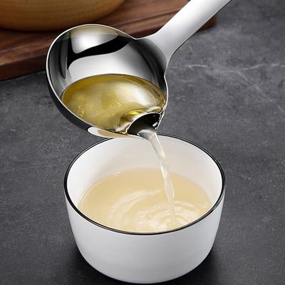 1 Stücke 1 Stücke Küchenzubehör Gadgets Edelstahl Scoop Filter Ölabscheider Löffel Sieb Löffel Suppe Öltrennung Kochsieb Werkzeuge