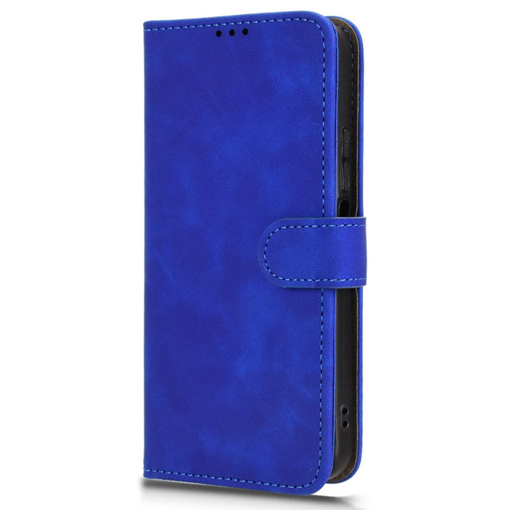 Für TCL 605 4G Lederhülle Hautgefühl Anti-Sturz Brieftasche Klapphandyhülle