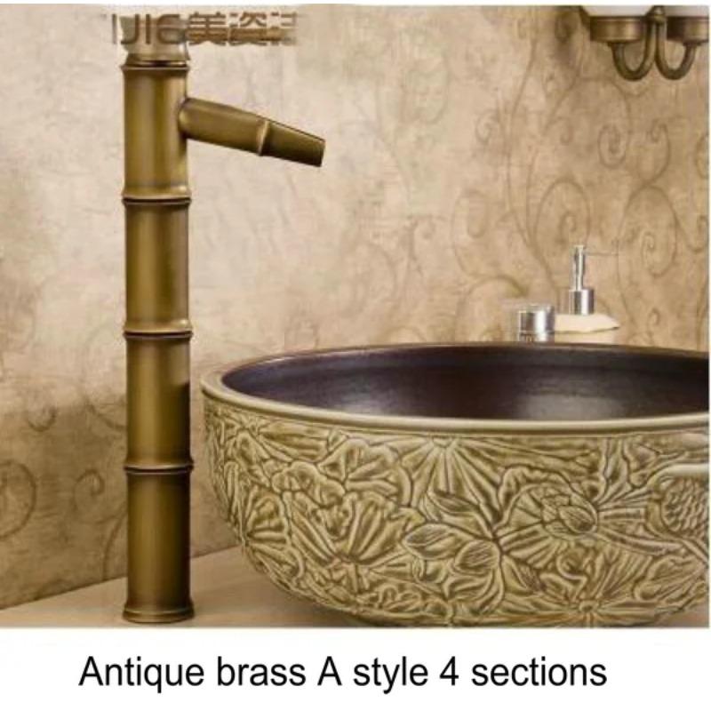 Antique Brass Bronze Black Finish Bathroom Basin Hot&Cold Mixer Tap High Quality Waterfall Faucet