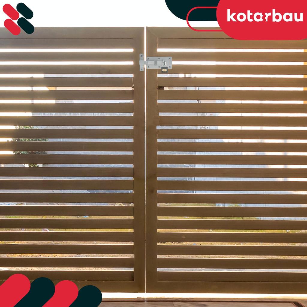 Pestillo Universal Kotarbau® Para Puertas, Portones Y Rejas Con Candado, Acero 100 Mm + Candado