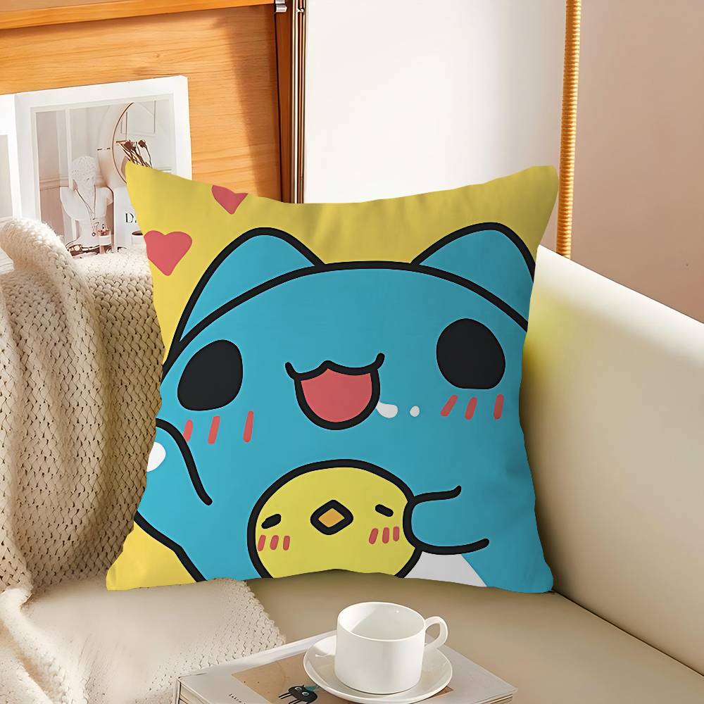 B-Bugcat Capoo Cartoon Cushion Cover Pillowcase Upholstery Sofa Throw Pillow Home Decor Pillowcas