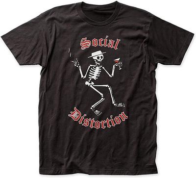 Heet Social Distortion Skelly Zwart Volledige maat Cadeau familie T-shirt ND209 Unisex T-shirt