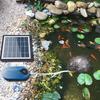 with Air Hose Bubble Stone Solar Powered Oxygen Pump Fishing Oxygen Pump  Small Pond Landscape