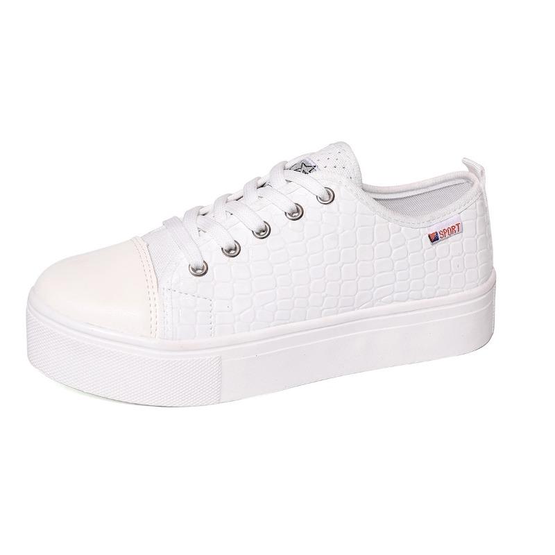 Damen Atmungsaktive Sneaker in weiter Passform, Ausschnittdesign, lässige Ballerinas, Sommer Großhandel Weiße Schuhe für Damen