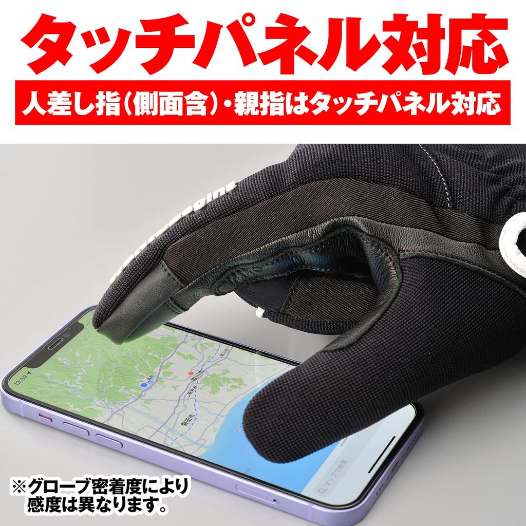 Daytona Motorcycle Genuine Palm Leather Soft Compatible with Soft Fit Leather Winter L Size 29284 Gloves, Autumn/Winter, (Goat Leather), Waterproof,