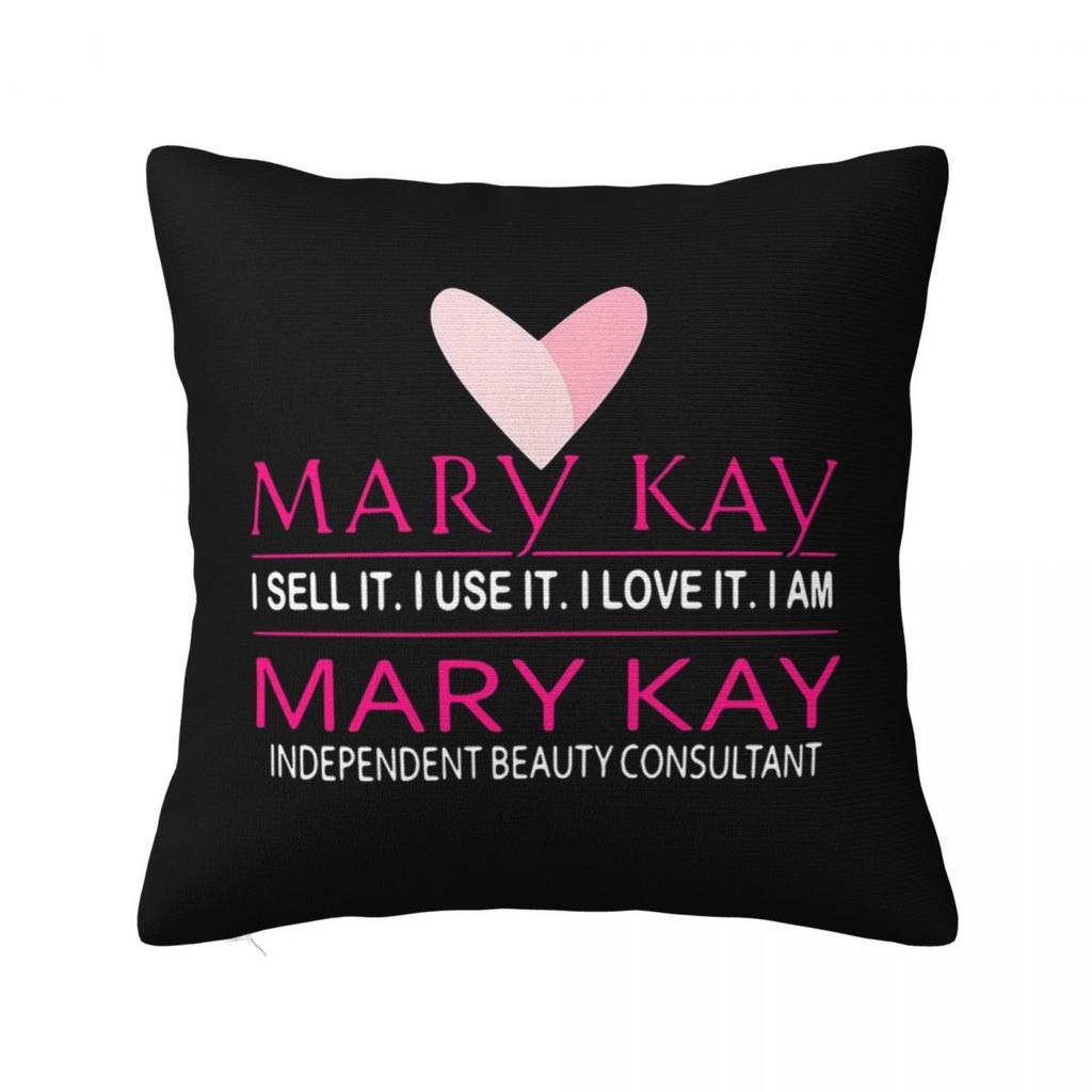 Ask Me About Mary Kay Square Pillowcase Cushion Cover Pillow Case Throw Pillow Cover for Home Sofa Living Room