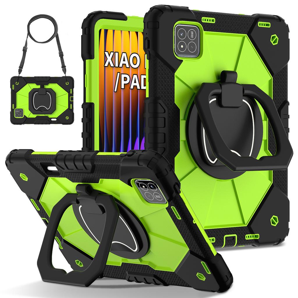 Pro pouzdro Xiaomi Pad 7 2025 11,2palcové silikonové+PC pancéřové pouzdro Pro Xiaomi Pad 7 Pro 11,2" kryt s otočným stojánkem na tablet