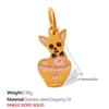 Cartoon Pet Series Stainless Steel Necklace & Bracelet Pendant for Women