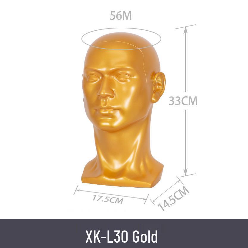 Multifunctional Display Mannequin Head for Spray Paint Hat, Bow Tie, Glasses, and Mask Props
