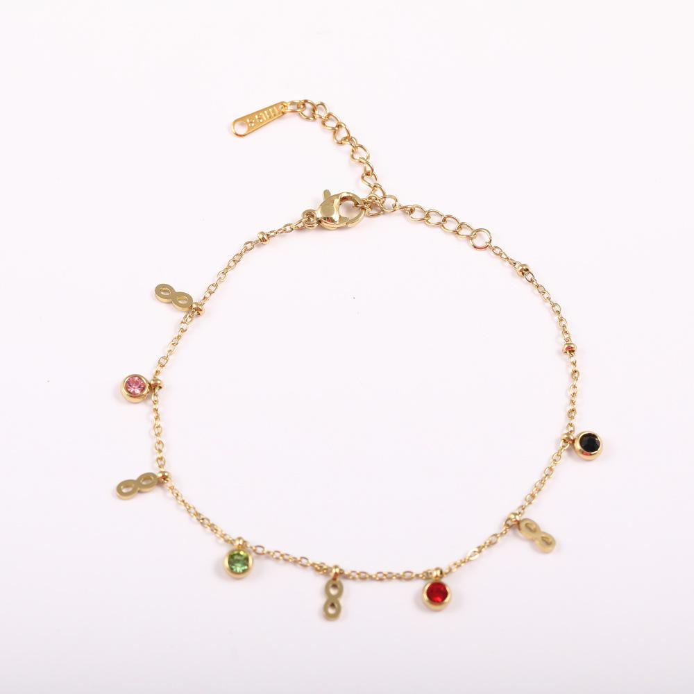 

Vintage Zircon Stainless Steel Bracelet: Exquisitely Designed, Versatile, and Popular in Europe & America.