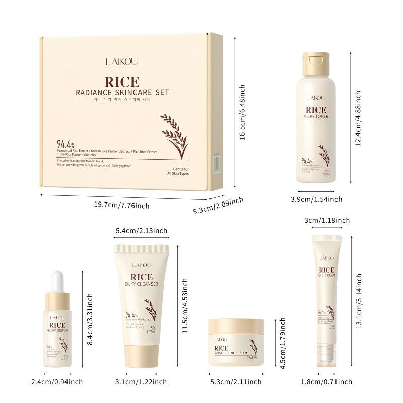 Set Illuminante e Idratante al Riso LAIKOU, Cura del Viso